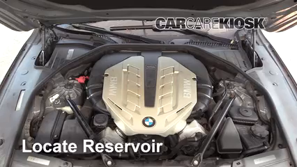 2010 BMW 750Li 4.4L V8 Turbo Liquide essuie-glace Ajouter du liquide